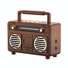 BT21 Retro USB Flash Drive FM Radio Altoparlante Bluetooth wireless, colore: palissandro