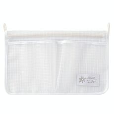 Borsa portaoggetti sospesa per frigorifero, cucina, classificazione, doppio scomparto (bianca)