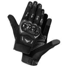 Guanti da moto per esterni antiscivolo con protezione solare touch screen, taglia: XL (nero)