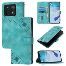 Per Xiaomi 14T Custodia in pelle goffrata effetto pelle (verde)