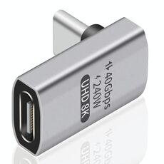 Adattatore da tipo C a tipo C da 240 W e 20 Gbps, modello: gomito a 90 gradi