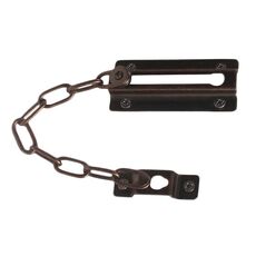 Catena di sicurezza per porta, antifurto, serratura per porta di casa, catenaccio per finestra, stile: bronzo rosso quadrato