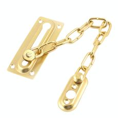 Catena di sicurezza per porta, antifurto, catenaccio per porta di casa, catenaccio per finestra, stile: rotondo, oro