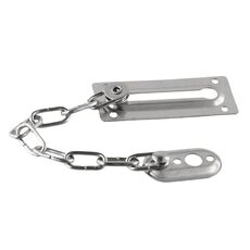 Catena di sicurezza per porta, antifurto, serratura per porta di casa, catenaccio per finestra, stile: argento rotondo