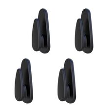 4 pezzi/set adesivo per cruscotto auto gancio piccolo multifunzionale (nero)