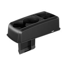 Scatola portaoggetti per bracciolo e tazza per sedile auto (nero)