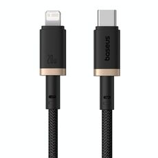 Cavo di ricarica rapida Baseus Dura Series USB-C/Type-C a 8 pin 20 W, lunghezza: 2 m (oro nero)