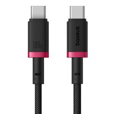 Cavo di ricarica rapida Baseus Dura Series USB-C / Type-C a USB-C / Type-C da 100 W, lunghezza: 1 m (rosso nero)