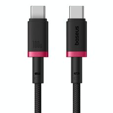 Cavo di ricarica rapida Baseus Dura Series USB-C / Type-C a USB-C / Type-C da 100 W, lunghezza: 2 m (rosso nero)