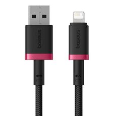 Cavo di ricarica rapida Baseus Dura Series USB a 8 pin 2,4 A, lunghezza: 1 m (rosso nero)