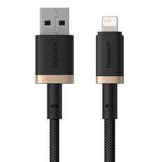 Cavo di ricarica rapida Baseus Dura Series USB a 8 pin 2,4 A, lunghezza: 2 m (oro nero)