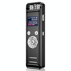 ZD43B Omnidirezionale Doppio Microfono Smart Noise Reduction Registratore Vocale, Memoria: 64 GB (Nero)