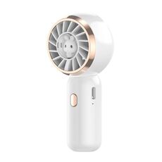 Mini turbina portatile simpatico coniglio ventilatore elettrico (bianco)