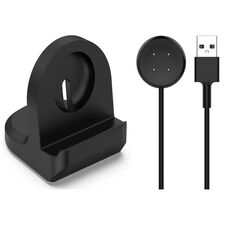 Per Google Pixel Watch 3 41/45mm Smart Watch Supporto di ricarica in silicone con cavo di ricarica (nero)