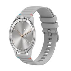 Per Garmin Move Trend Wavy Dotted Stitched 20mm cinturino in silicone (grigio)