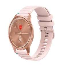 Per Garmin Move Style Wavy Dots Stitched 20mm cinturino in silicone per orologio (rosa)