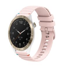 Per Garmin Approach S40 Wavy Dots Stitched 20mm cinturino in silicone (rosa)