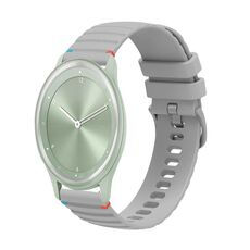 Per Garmin Move Sport Wavy Dotted Stitched 20mm cinturino in silicone (grigio)