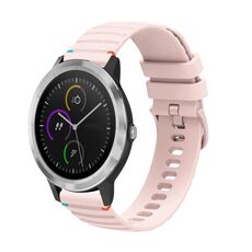Per Garmin Vivoactive 3 Wavy Dots Stitched 20mm cinturino in silicone (rosa)