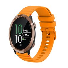 Per Garmin Forerunner 645 Wavy Dots Stitched 20mm cinturino in silicone (giallo ambra)