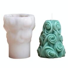 Ornamenti per candele aromaterapiche per albero di Natale fai da te stampo in silicone, stile: C1 ZL-268-2