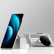 Per vivo X100 Pro Custodia per telefono con supporto di raffreddamento straordinario (argento bianco)