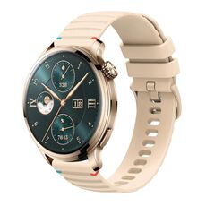 Per Honor Watch 4 Pro Cinturino in silicone ondulato punteggiato cucito da 22 mm (color crema)