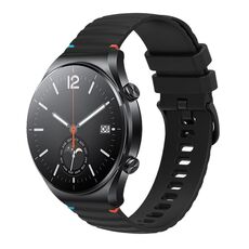 Per Xiaomi Watch S1 Cinturino in silicone ondulato punteggiato cucito da 22 mm (nero)