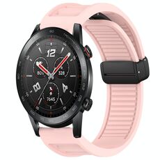 Per Honor Watch GS 3i Window Blind Magnetic Buckle 22mm Cinturino in silicone (rosa)
