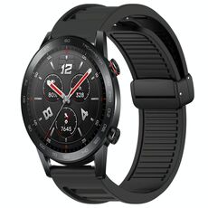 Per Honor Watch GS 3i Window Blind Magnetic Buckle 22mm Cinturino in silicone (nero)