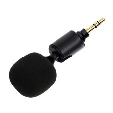 Microfono per trasmissione in diretta per telefono cellulare, stile: spina dritta a 3 sezioni da 3,5 mm (copertura in spugna)