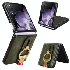 Per Xiaomi Mix Flip Wristband Custodia in pelle per telefono posteriore (verde)