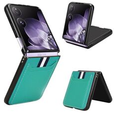 Per Xiaomi Mix Flip Litchi Texture Card Slots Back Cover Custodia per telefono (verde)