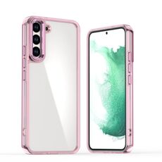 Per Samsung Galaxy S22+ 5G Shine Custodia per telefono in acrilico ad alta trasparenza (rosa)
