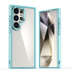 Per Samsung Galaxy S24 Ultra 5G Shine Custodia per telefono in acrilico ad alta trasparenza (blu)