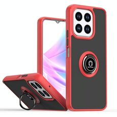 Per Honor X6b Q Shadow 1 Series TPU Hybrid PC Custodia per telefono con anello (rosso)