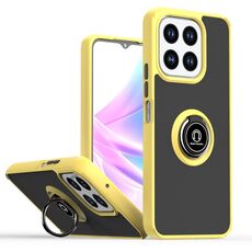 Per Honor X6b Q Shadow 1 Series TPU Hybrid PC Custodia per telefono con anello (giallo)