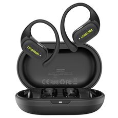 Langsdom TS19 Auricolare Bluetooth wireless con riduzione del rumore ENC montato sull'orecchio (nero)