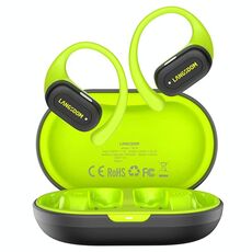 Langsdom TS19 Auricolare Bluetooth wireless con riduzione del rumore ENC montato sull'orecchio (nero verde)