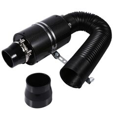 Kit filtro aria con soffietto di aspirazione aria in fibra di carbonio per modifica auto (senza ventola turbo)