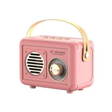 FT-BT20 Mini Retro Card USB Flash Drive FM Radio Altoparlante Bluetooth wireless (rosa)