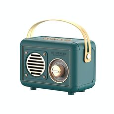 FT-BT20 Mini Retro Card USB Flash Drive Radio FM Altoparlante Bluetooth wireless (verde)