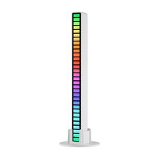 RGB Controllo del suono Rhythmic Response Lights Music Ambient LED Pick-up Lights Ricarica (16 luci bianche)