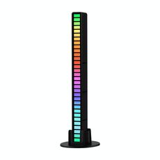 RGB Controllo del suono Rhythmic Response Lights Music Ambient LED Pick-up Lights Ricarica (32 luci nere)