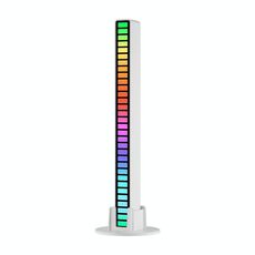 RGB Controllo del suono Rhythmic Response Lights Music Ambient LED Pick-up Lights Ricarica (32 luci bianche)