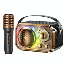 WK WD-03 Honey Mini altoparlante Bluetooth portatile con luce RGB (nero)