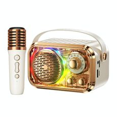 WK WD-03 Honey Mini altoparlante Bluetooth portatile con luce RGB (beige)