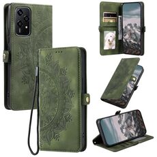 Custodia per telefono in pelle goffrata For Honor 200 Lite Global Skin Feel Totem (verde scuro)