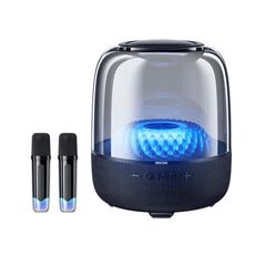 WK Beluga D16 Smart Island Altoparlante Bluetooth da tavolo con doppio microfono (nero)