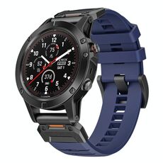 Per cinturino a sgancio rapido in fluorogomma per Garmin Fenix ​​7 (blu)